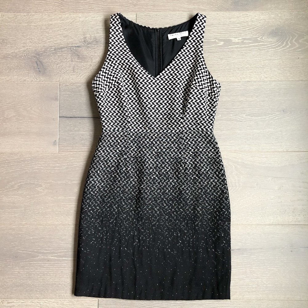 TRINA TURK Size 10 Geo Cocktail Sheath Dress EUC